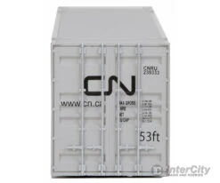 Walthers SceneMaster 8501 53' Singamas Corrugated Side Container - Ready To Run -- Canadian National (white, Black, Green) 9 Walthers SceneMaster 8501 53' Singamas Corrugated Side Container - Ready To Run -- Canadian National (white, Black, Green) -Walthers Sales walthers scenemaster 8501 53 singamas corrugated side container ready to run canadian national white black green freight loads containers 489