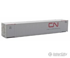 Walthers SceneMaster 8513 53' Singamas Corrugated-Side Container - Ready To Run -- Canadian National (gray, Red; CN Intermodal Logo)