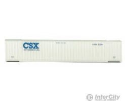 Walthers SceneMaster 8520 53' Singamas Corrugated-Side Container - Assembled -- CSX Transportation (white, Blue) -Walthers Sales walthers scenemaster 8520 53 singamas corrugated side container assembled csx transportation white blue freight loads containers 748