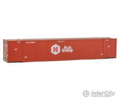 Walthers SceneMaster 8521 53' Singamas Corrugated-Side Container - Assembled -- Hub Group (red, White)