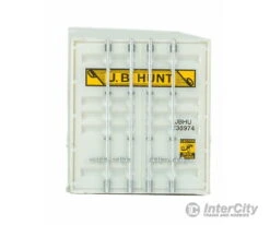 Walthers SceneMaster 8522 53' Singamas Corrugated-Side Container - Assembled -- J.B. Hunt (white, Yellow, Black) -Walthers Sales walthers scenemaster 8522 53 singamas corrugated side container assembled j b hunt white yellow black freight loads containers 936