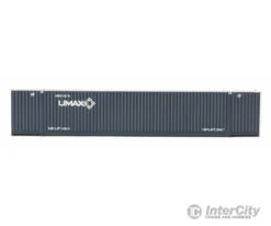 Walthers SceneMaster 8524 53' Singamas Corrugated-Side Container - Assembled -- UMAX (blue, White) -Walthers Sales walthers scenemaster 8524 53 singamas corrugated side container assembled umax blue white freight loads containers 263