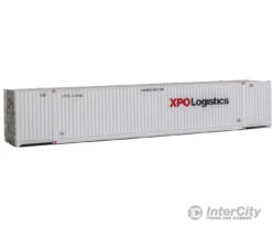 Walthers SceneMaster 8531 53' Singamas Corrugated-Side Container - Assembled -- XPO Logistics (white, Black, Red)