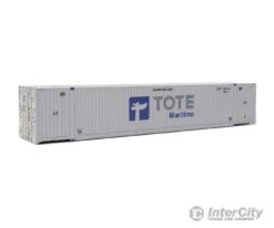 Walthers SceneMaster 8538 53' Singamas Corrugated-Side Container - Assembled -- Tote (white, Blue, Gray)