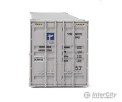 Walthers SceneMaster 8538 53' Singamas Corrugated-Side Container - Assembled -- Tote (white, Blue, Gray) -Walthers Sales walthers scenemaster 8538 53 singamas corrugated side container assembled tote white blue gray freight loads containers 307