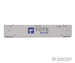 Walthers SceneMaster 8538 53' Singamas Corrugated-Side Container - Assembled -- Tote (white, Blue, Gray) -Walthers Sales walthers scenemaster 8538 53 singamas corrugated side container assembled tote white blue gray freight loads containers 497