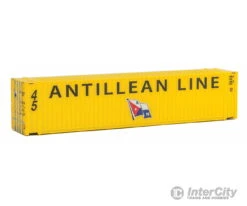 Walthers SceneMaster 8551 45' CIMC Container - Assembled -- Antillean Line (yellow, Black, Blue, Red)