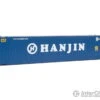 Walthers SceneMaster 8561 45' CIMC Container - Assembled -- Hanjin (blue, White) -Walthers Sales walthers scenemaster 8561 45 cimc container assembled hanjin blue white freight loads containers 711