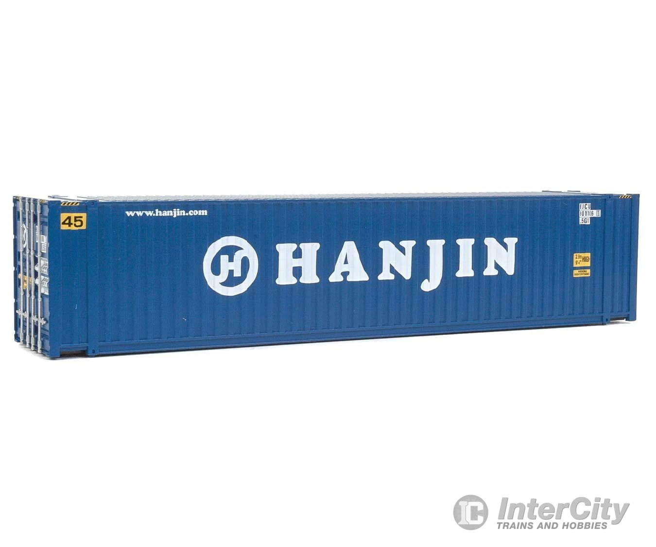 Walthers SceneMaster 8561 45' CIMC Container - Assembled -- Hanjin (blue, White) 3 Walthers SceneMaster 8561 45' CIMC Container - Assembled -- Hanjin (blue, White)