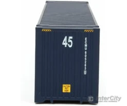 Walthers SceneMaster 8569 45' CIMC Container - Assembled -- CMA-CGM (blue, White) -Walthers Sales walthers scenemaster 8569 45 cimc container assembled cma cgm blue white freight loads containers 195