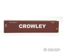 Walthers SceneMaster 8571 45' CIMC Container - Assembled -- Crowley (brown, White) -Walthers Sales walthers scenemaster 8571 45 cimc container assembled crowley brown white freight loads containers 709