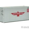 Walthers SceneMaster 8651 20' Smooth-Side Container - Ready To Run -- American President Lines (gray, Red, White; Eagle Logo)