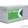 Walthers SceneMaster 8662 20' Smooth-Side Container - Ready To Run -- CP Ships (white, Green)