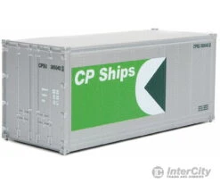 Walthers SceneMaster 8662 20' Smooth-Side Container - Ready To Run -- CP Ships (white, Green)