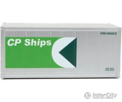 Walthers SceneMaster 8662 20' Smooth-Side Container - Ready To Run -- CP Ships (white, Green) -Walthers Sales walthers scenemaster 8662 20 smooth side container ready to run cp ships white green freight loads containers 952