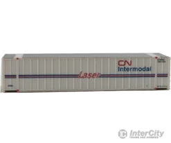 Walthers SceneMaster 8841 48' Ribbed Side Container - Assembled -- Canadian National (Laser Scheme; White, Blue, Red) -Walthers Sales walthers scenemaster 8841 48 ribbed side container assembled canadian national laser scheme white blue red freight loads containers 121