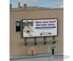 Walthers SceneMaster 9020 Wall-Mounted Billboard -- Kit Pkg(3)