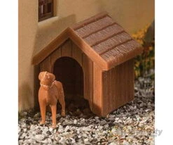 Walthers Scenemaster HO 4147 Dog & Kennel (Doghouse) -- Kit