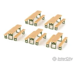 Walthers Scenemaster HO 4190 Picnic Tables -- Kit Pkg(5)