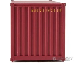 Walthers Scenemaster HO 8059 20' Corrugated Container - Assembled -- Mediterranean Shipping Co. (MSC) (red) -Walthers Sales walthers scenemaster ho 8059 20 corrugated container assembled mediterranean shipping co msc red freight loads containers 337