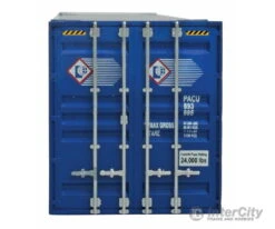 Walthers Scenemaster HO 8507 53' Singamas Corrugated Side Container - Ready To Run -- Pacer Stacktrain (blue, White, Red) -Walthers Sales walthers scenemaster ho 8507 53 singamas corrugated side container ready to run pacer stacktrain blue white red freight loads containers 152