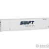 Walthers Scenemaster HO 8509 53' Singamas Corrugated Side Container - Ready To Run -- Swift (white, Blue)