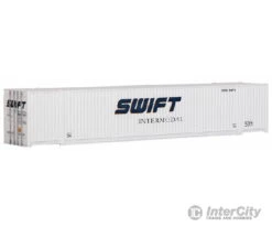 Walthers Scenemaster HO 8509 53' Singamas Corrugated Side Container - Ready To Run -- Swift (white, Blue)