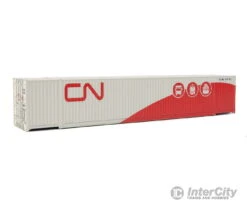 Walthers Scenemaster HO 8537 53' Singamas Corrugated-Side Container - Assembled -- Canadian National (gray, Red; Three Modes, Noodle Logo)