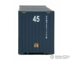 Walthers Scenemaster HO 8553 45' CIMC Container - Assembled -- CMA/CGM (blue, White, Red, Globe Logo) -Walthers Sales walthers scenemaster ho 8553 45 cimc container assembled cma cgm blue white red globe logo freight loads containers 409