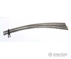Walthers Shinohara Track HO 83062 Code 83 Nickel Silver DCC-Friendly Curved Turnout - 20 And 24" Radii -- Right Hand