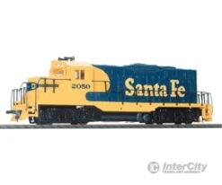 Walthers Trainline 103 EMD GP9M - Standard DC -- Santa Fe (Warbonnet; Blue, Yellow)