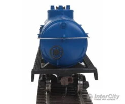 Walthers Trainline 1446 Tank Car - Ready To Run -- Montana Rail Link (blue, White) -Walthers Sales walthers trainline 1446 tank car ready to run montana rail link blue white freight cars 599