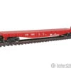 Walthers Trainline 1605 Flatcar - Ready To Run -- Atchison, Topeka & Santa Fe #88985 (red, White)