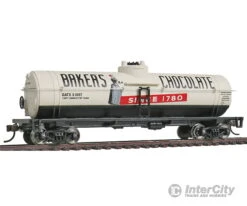 Walthers Trainline 1615 40' Tank Car - Ready To Run -- Baker's Chocolate GATX #31057 (white, Black, Red)