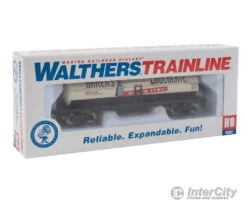 Walthers Trainline 1615 40' Tank Car - Ready To Run -- Baker's Chocolate GATX #31057 (white, Black, Red) -Walthers Sales walthers trainline 1615 40 tank car ready to run bakers chocolate gatx 31057 white black red freight cars 396