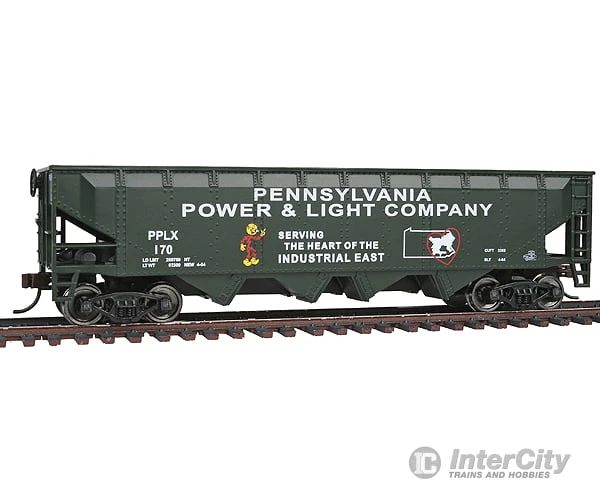 Walthers Trainline 1659 Offset Quad Hopper - Ready To Run -- Pennsylvania Power & Light PPLX #170 3 Walthers Trainline 1659 Offset Quad Hopper - Ready To Run -- Pennsylvania Power & Light PPLX #170