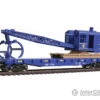 Walthers Trainline 1780 Flatcar With Logging Crane - Ready To Run -- Alaska Railroad (blue)