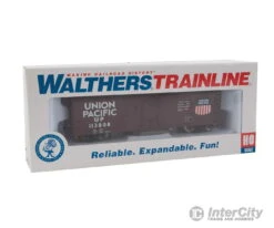Walthers Trainline HO 1756 40' Plug-Door Track Cleaning Boxcar - Ready To Run -- Union Pacific(R) (Boxcar Red, White; Large Logo) -Walthers Sales walthers trainline ho 1756 40 plug door track cleaning boxcar ready to run union pacific r red white large logo freight cars 284